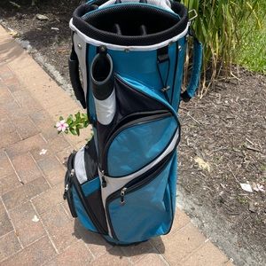 Golf Cart Bag By Hunter With Club Dividers and cooler pocket .